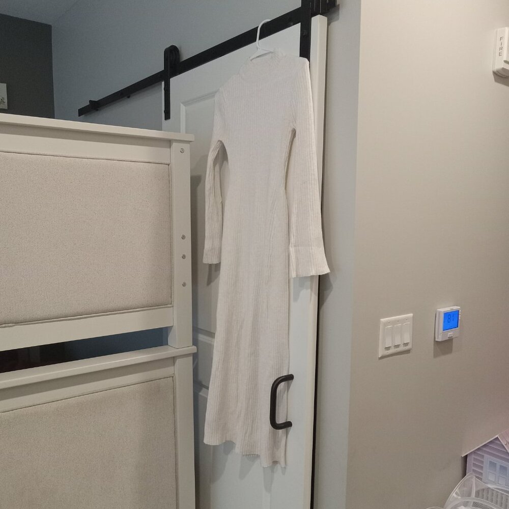 NEW A New Day Women's Long Maxi Cream Sweater Dress